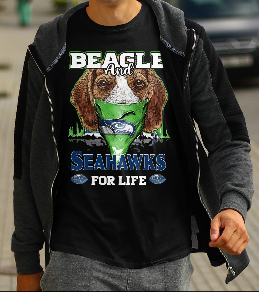 Beagle And Seahawks For Life T-Shirt