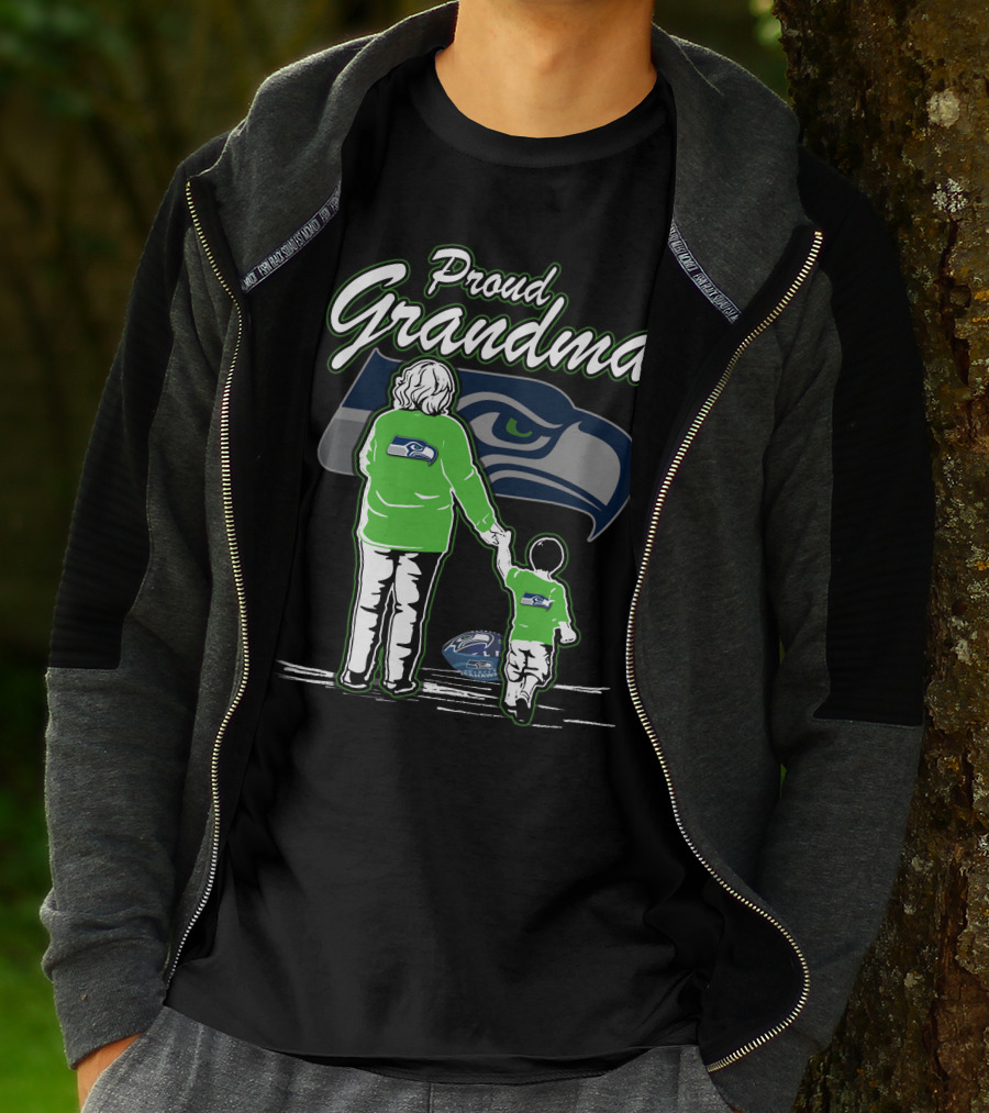 Proud Grandma Seattle Seahawks T-Shirt