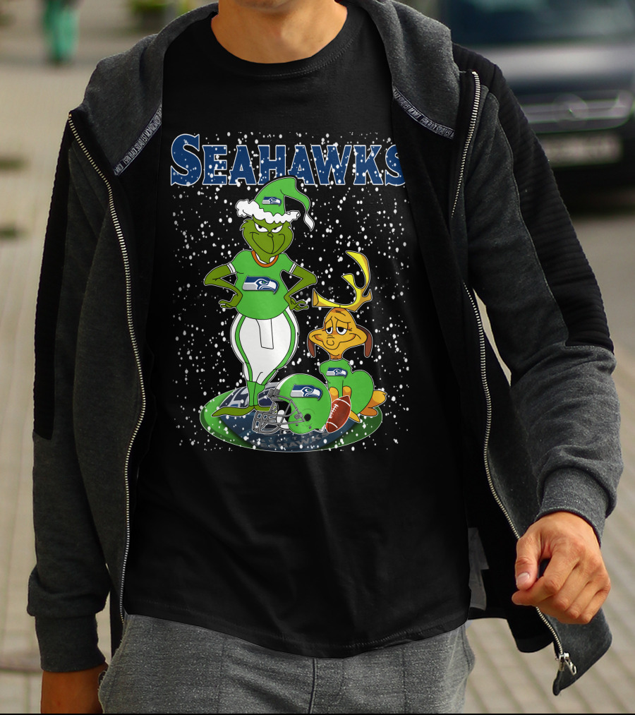 Seahawks Grinchxmas Seattle Seahawks T-Shirt