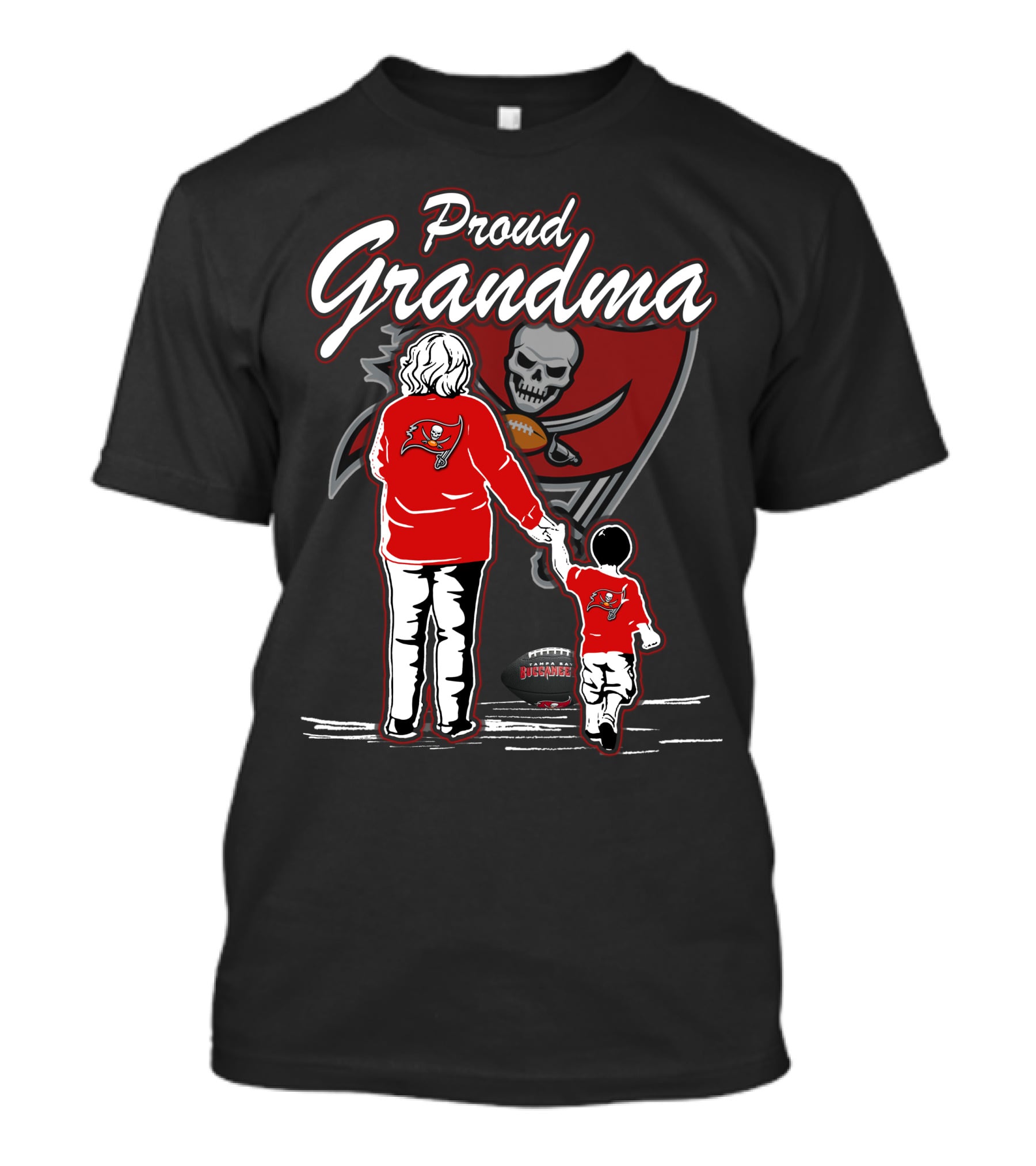 Proud Grandma Tampa Bay Buccaneers Football Family T-Shirt