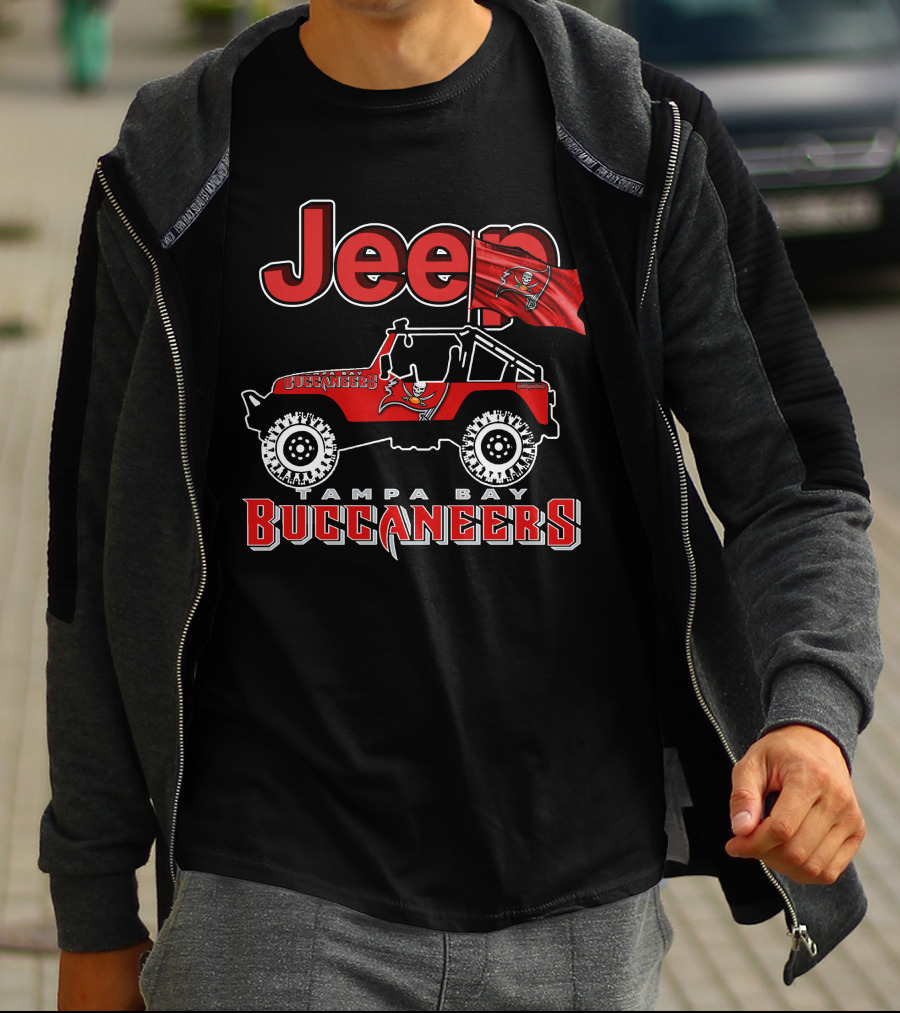 Jeep Tampa Bay Buccaneers Football Jeep T-Shirt