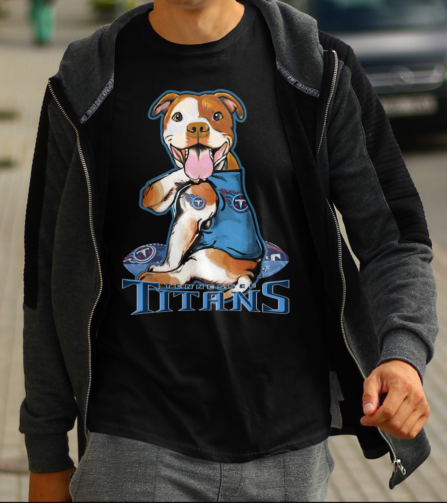 Pittbull Tennessee Titans Football Team Spirit T-Shirt