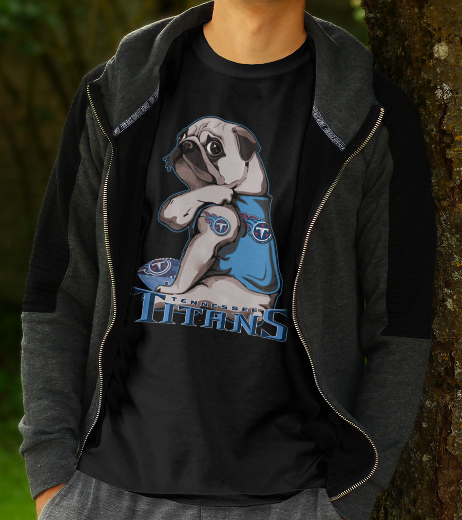 Tennessee Titans Pug T-Shirt