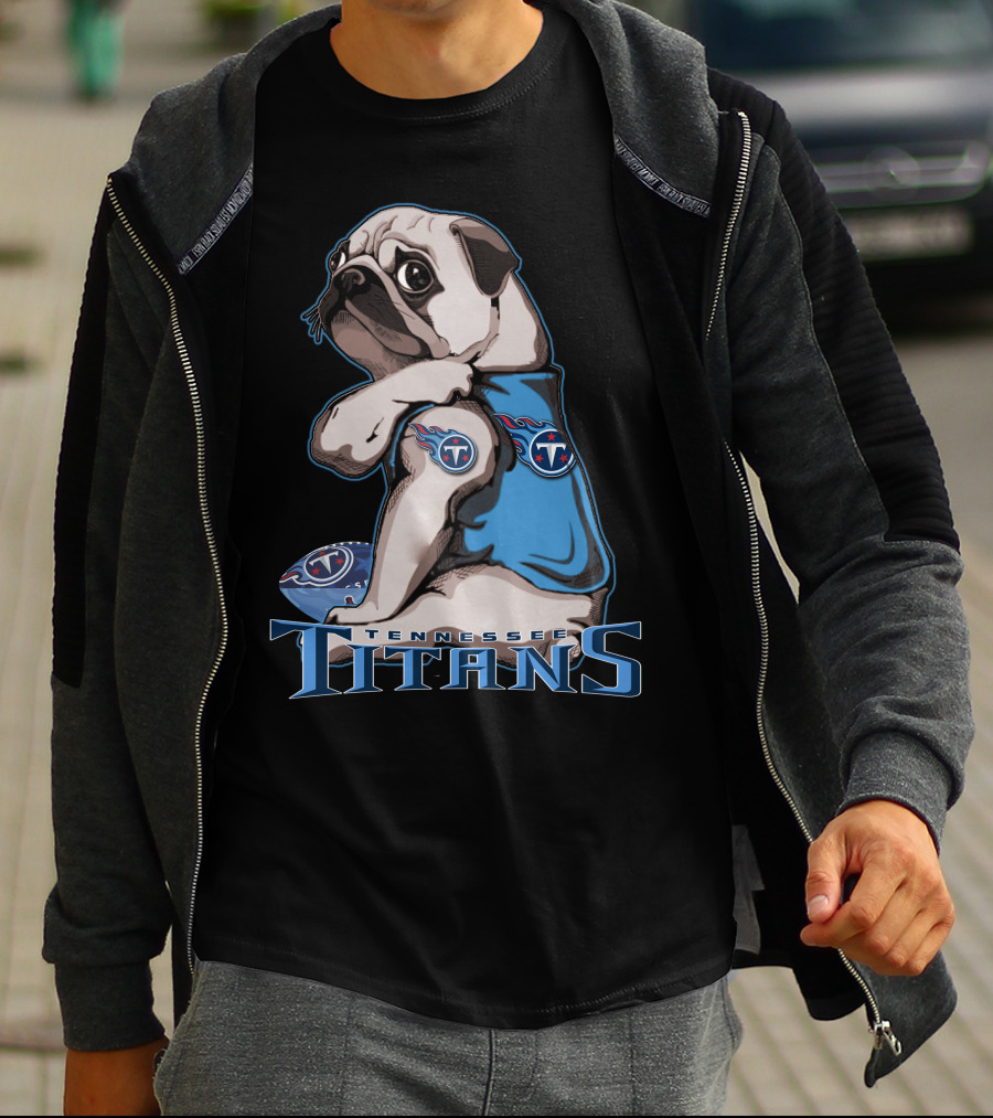 Tennessee Titans Pug T-Shirt