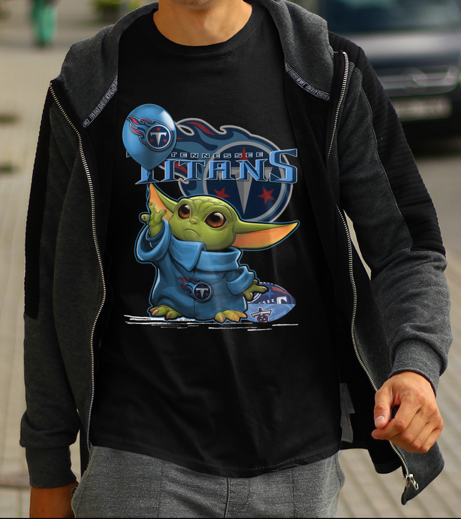 Tennessee Titans Yoda Force Football T-Shirt
