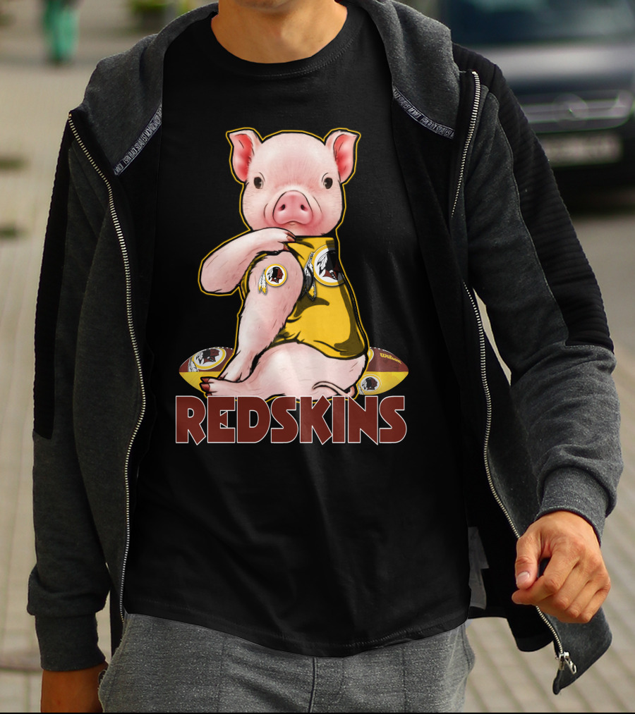 Pig Redskins Football Team T-Shirt