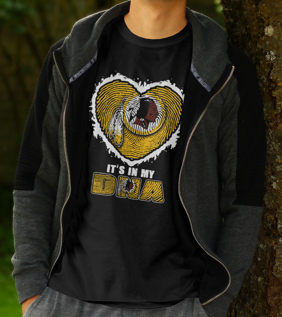 It's In My Dna Heart Washington Redskins T-Shirt
