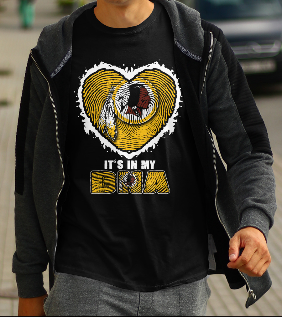 It's In My Dna Heart Washington Redskins T-Shirt