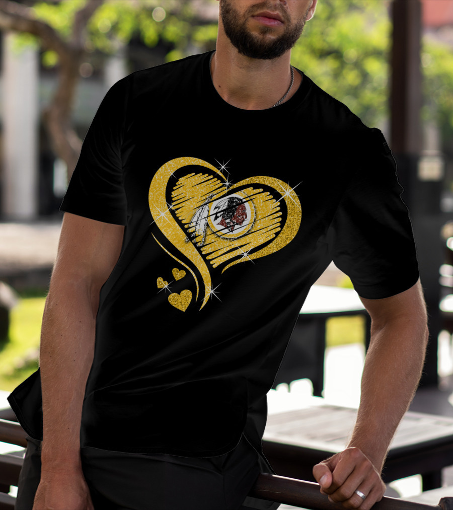 Heart Diamond Washington Redskins T-Shirt