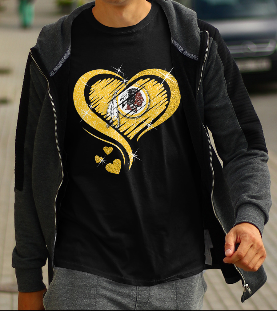 Heart Diamond Washington Redskins T-Shirt
