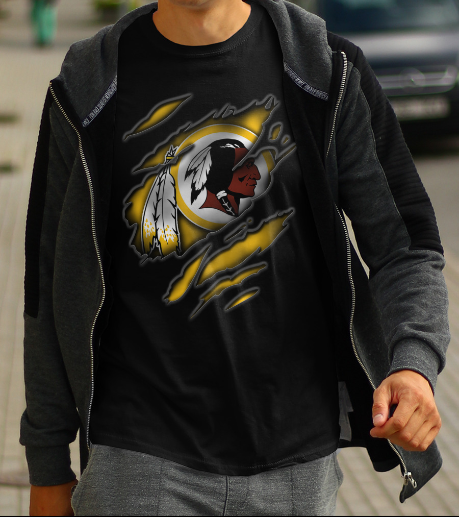 Torn Washington Redskins Football Team T-Shirt