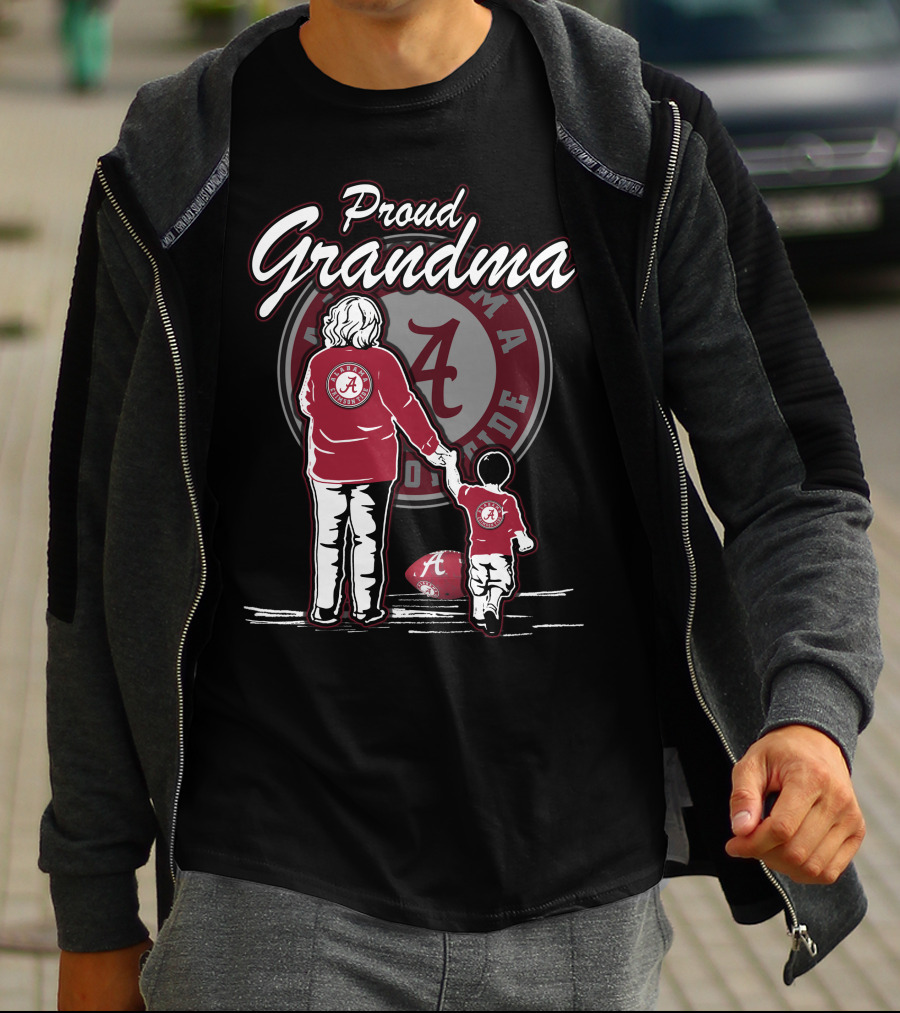 Proud Grandma Alabama Crimson Tide Football Family T-Shirt