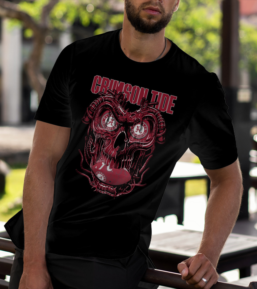 Crimson Tide Dragonskull Alabama Football T-Shirt