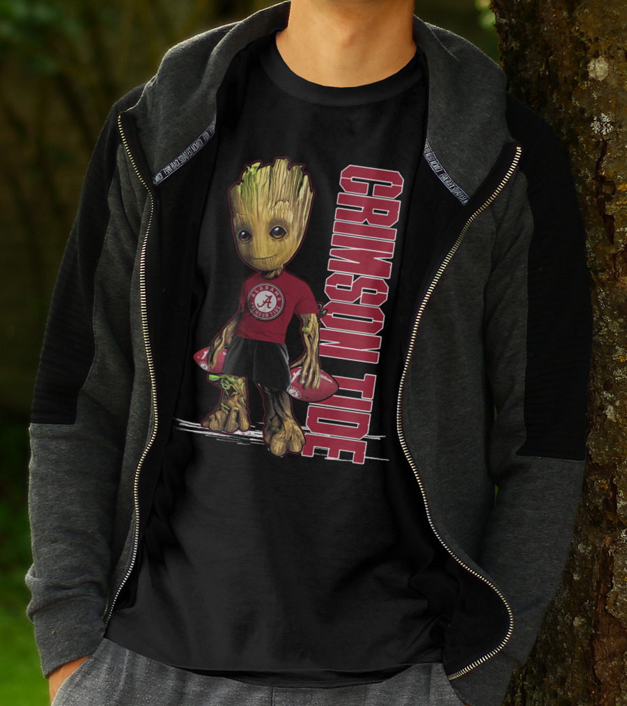 Groot Alabama Crimson Tide Football T-Shirt