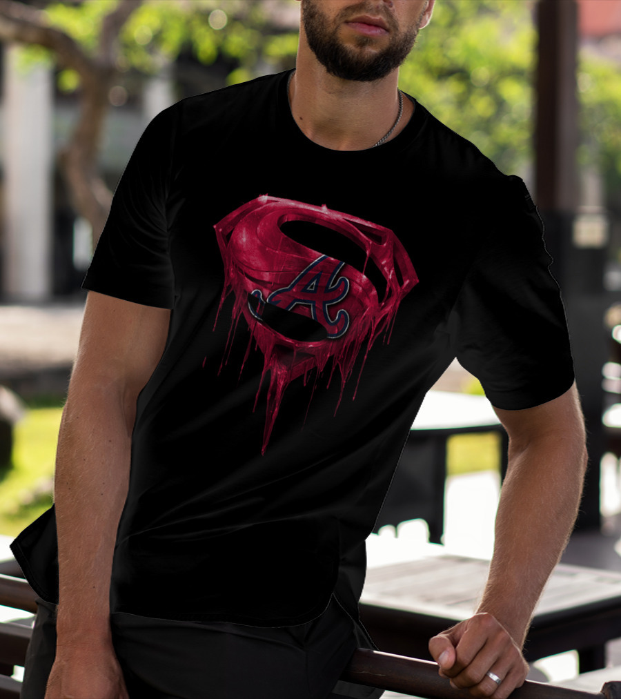 Superman Atlanta Braves Logo Fusion Spm T-Shirt
