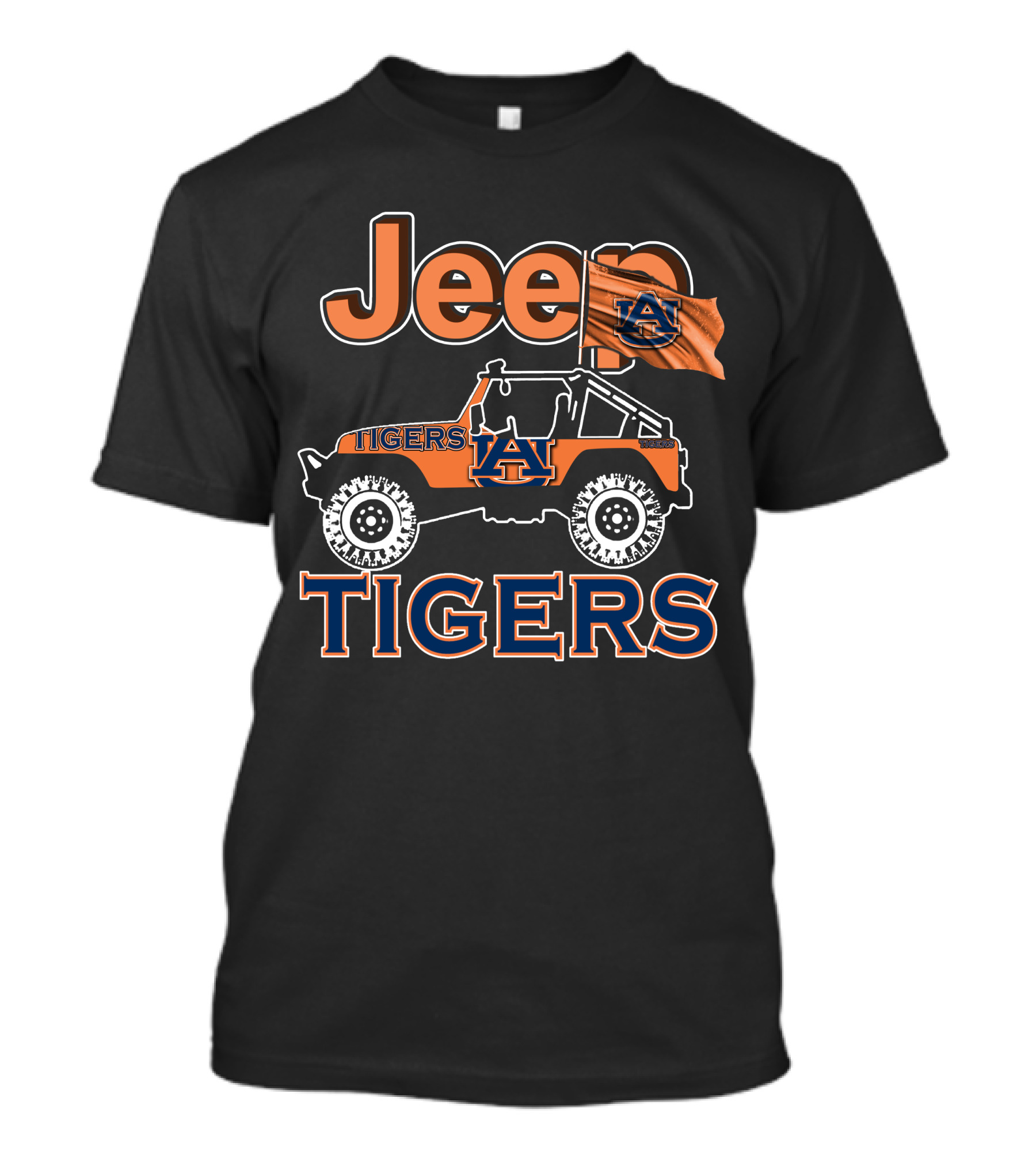 Jeep Auburn University Tigers Off-Road Adventure T-Shirt