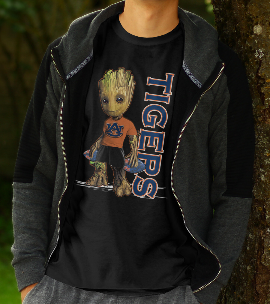 Groot V1 Auburn Tigers Fans Mascot T-Shirt