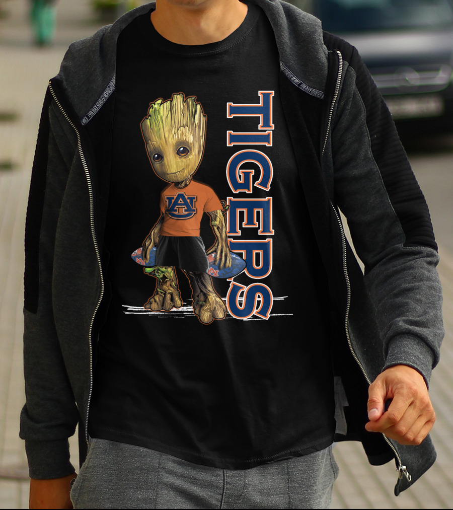 Groot V1 Auburn Tigers Fans Mascot T-Shirt