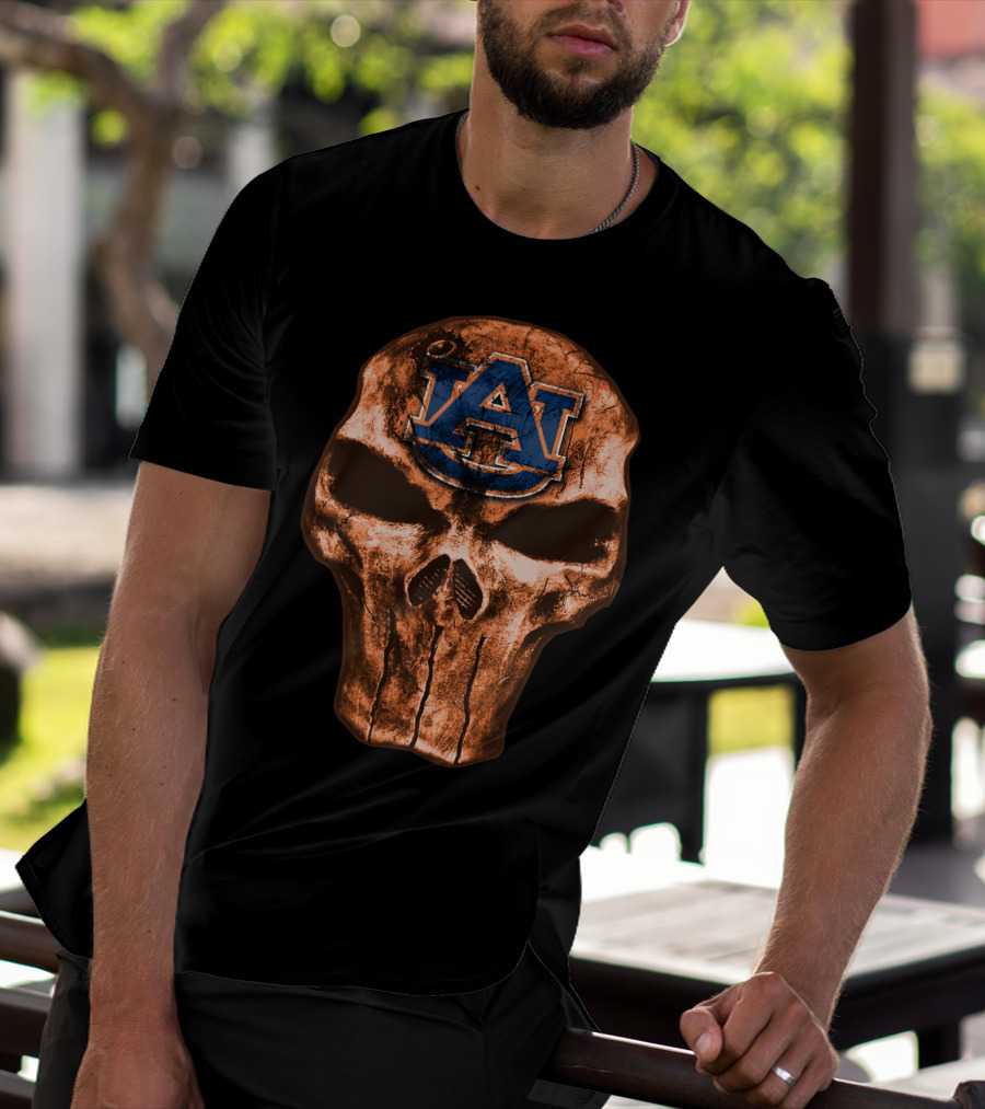 Skull Au Auburn Tigers T-Shirt