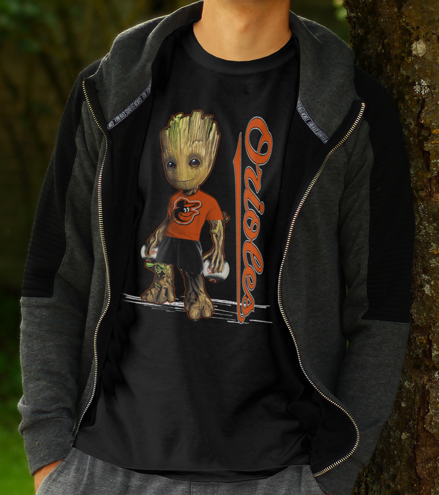 Groot Orioles Baltimore Baseball Team T-Shirt