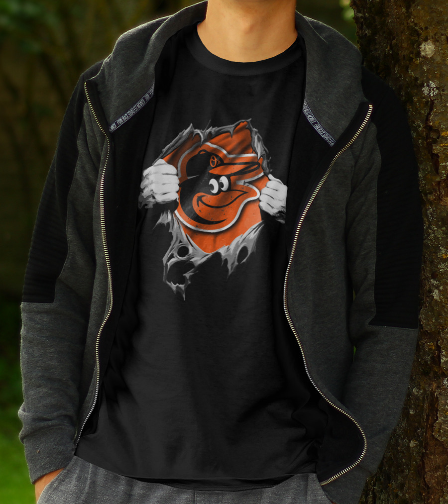 Torn Hands Baltimore Orioles Burst T-Shirt