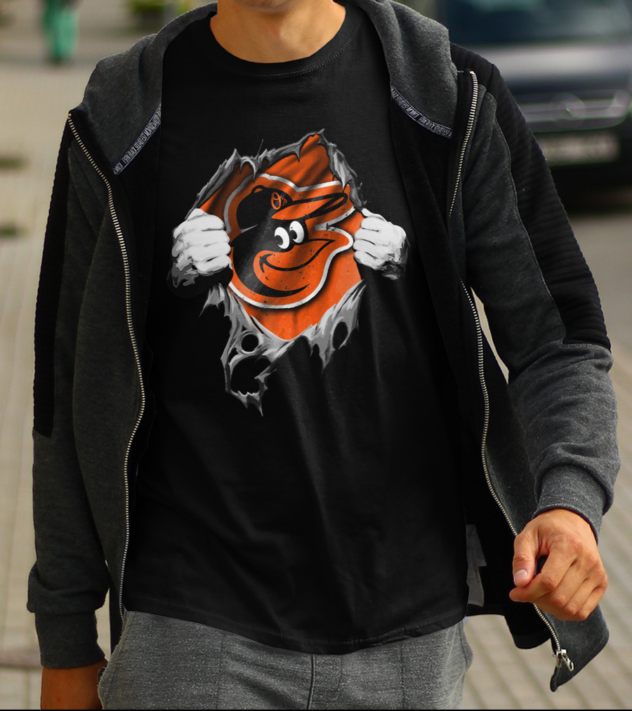 Torn Hands Baltimore Orioles Burst T-Shirt