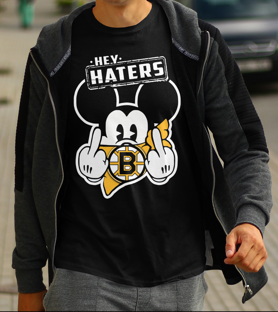 Hey Haters Mick Boston Bruins T-Shirt
