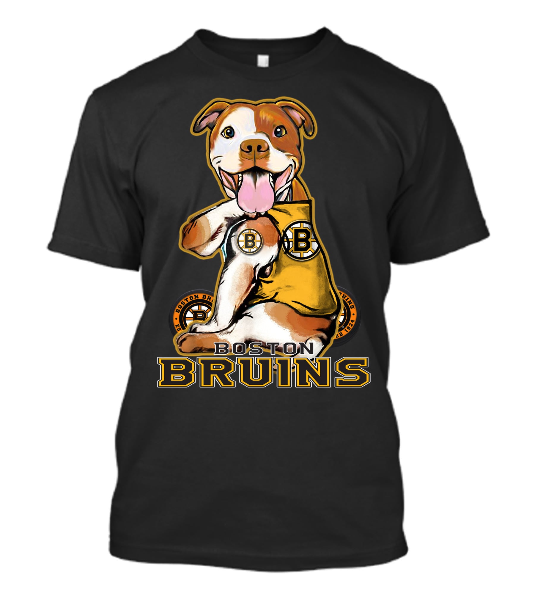 Boston Bruins Pittbull Hockey Fan T-Shirt