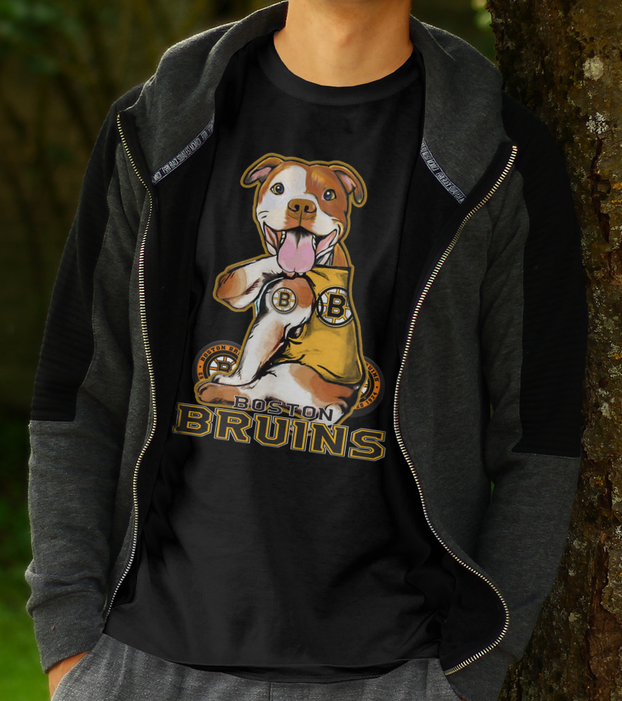 Boston Bruins Pittbull Hockey Fan T-Shirt