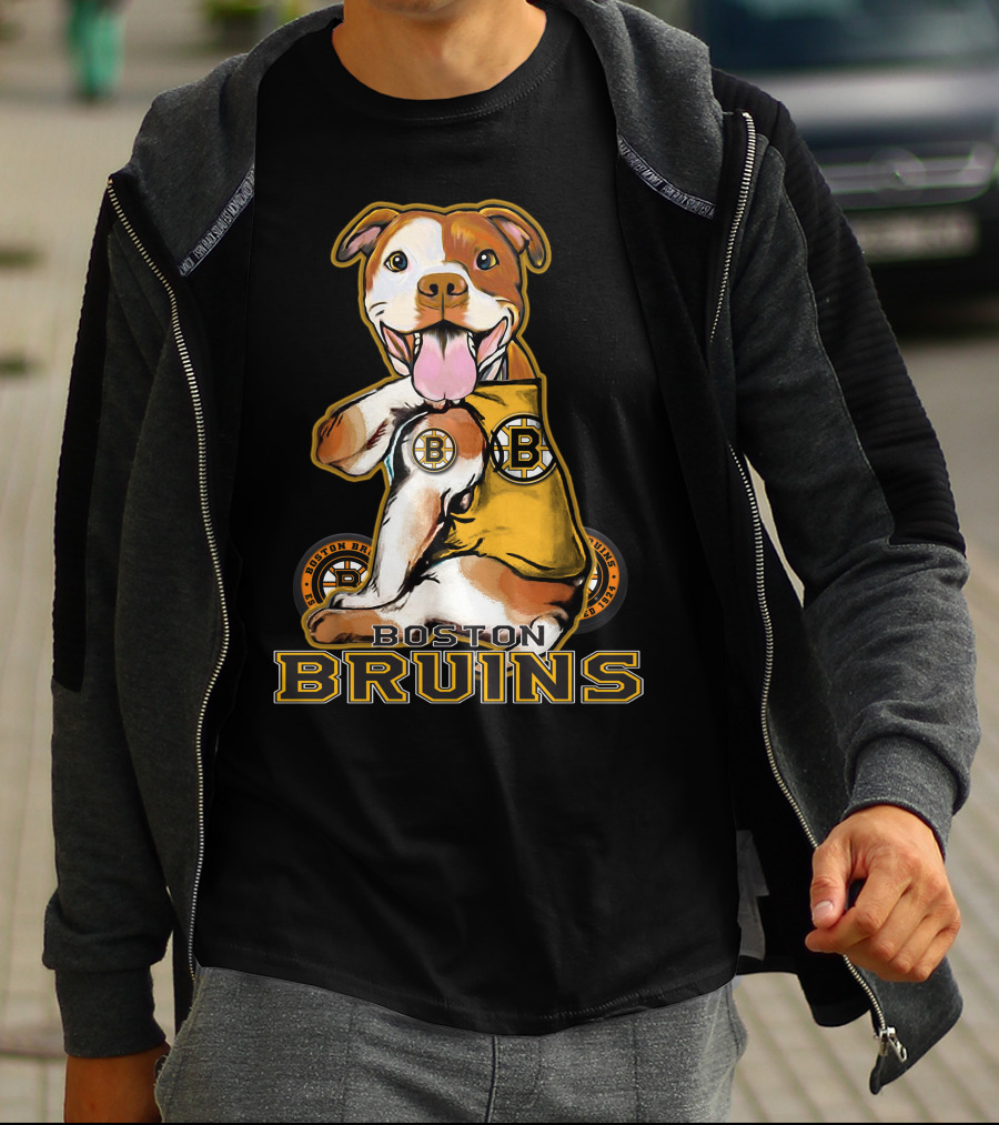 Boston Bruins Pittbull Hockey Fan T-Shirt
