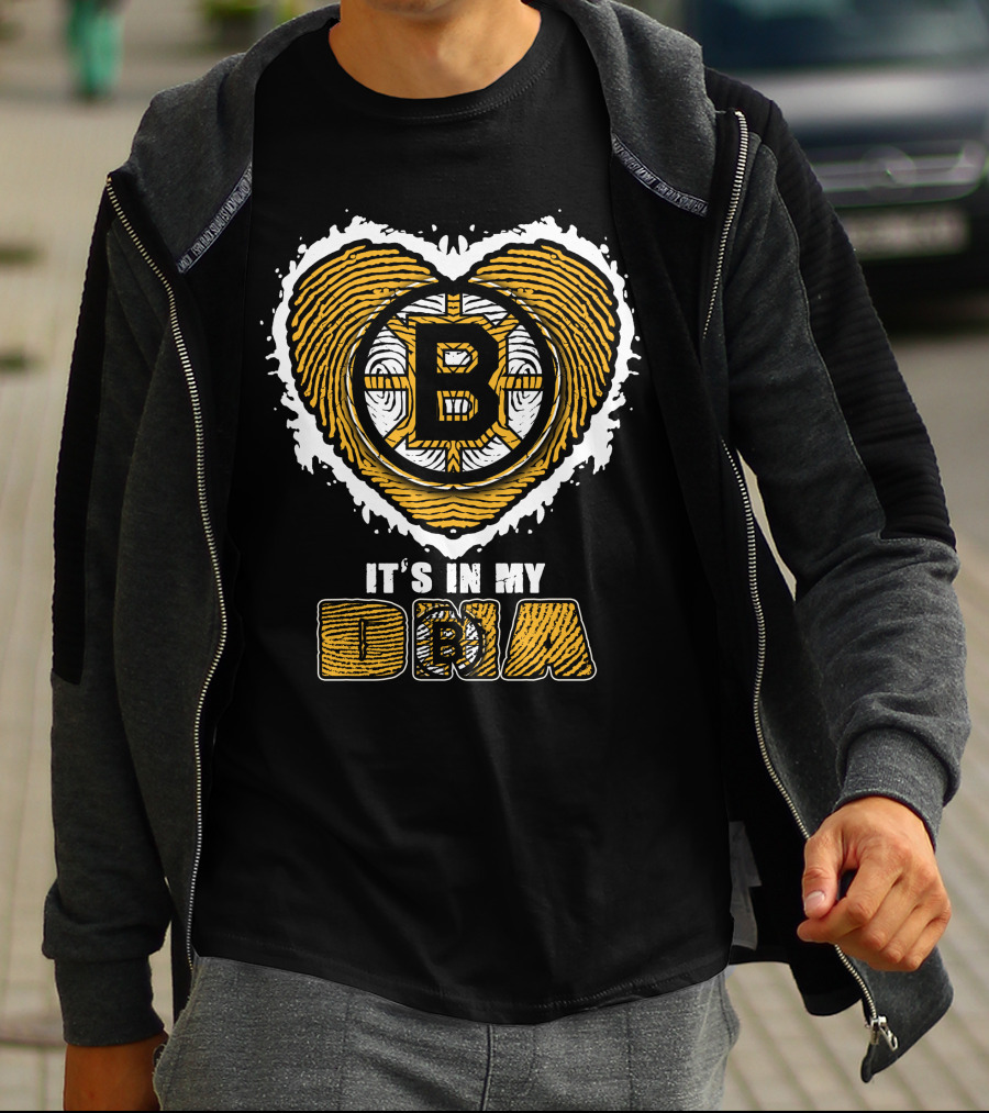 It's In My Dna Boston Bruins Heart T-Shirt