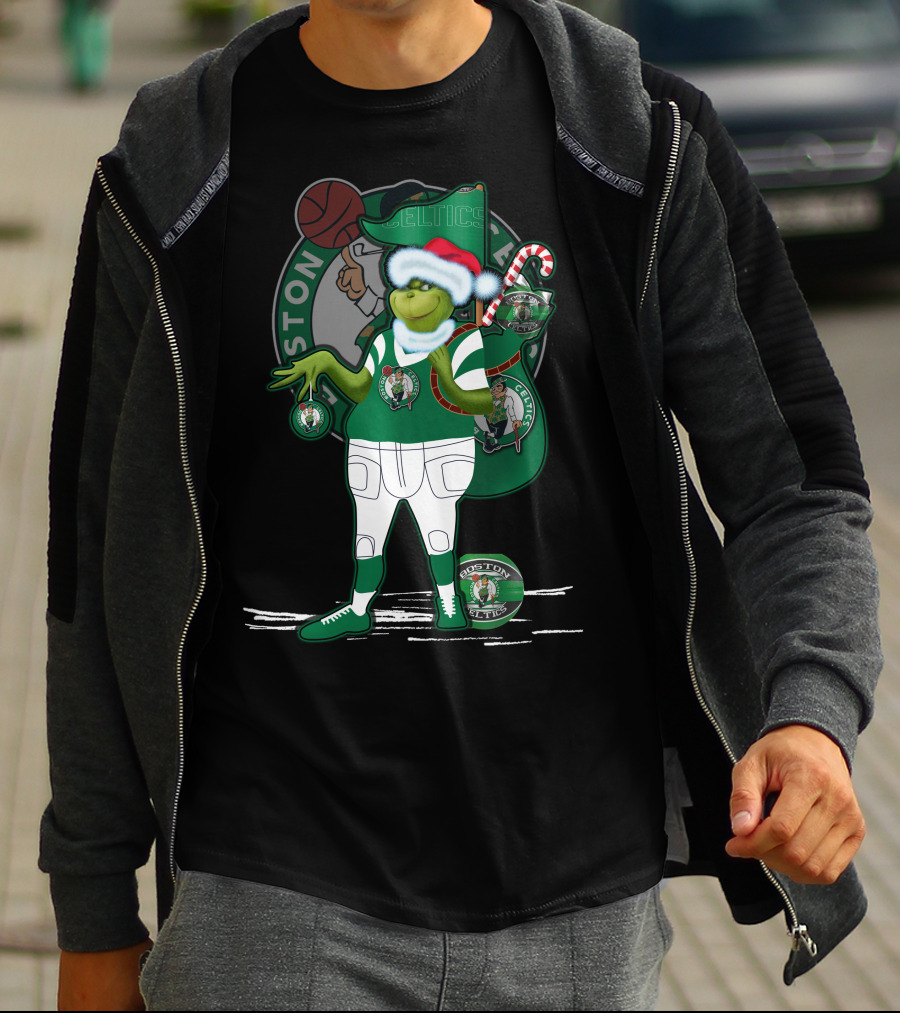 Grinchxmas Boston Celtics Holiday T-Shirt