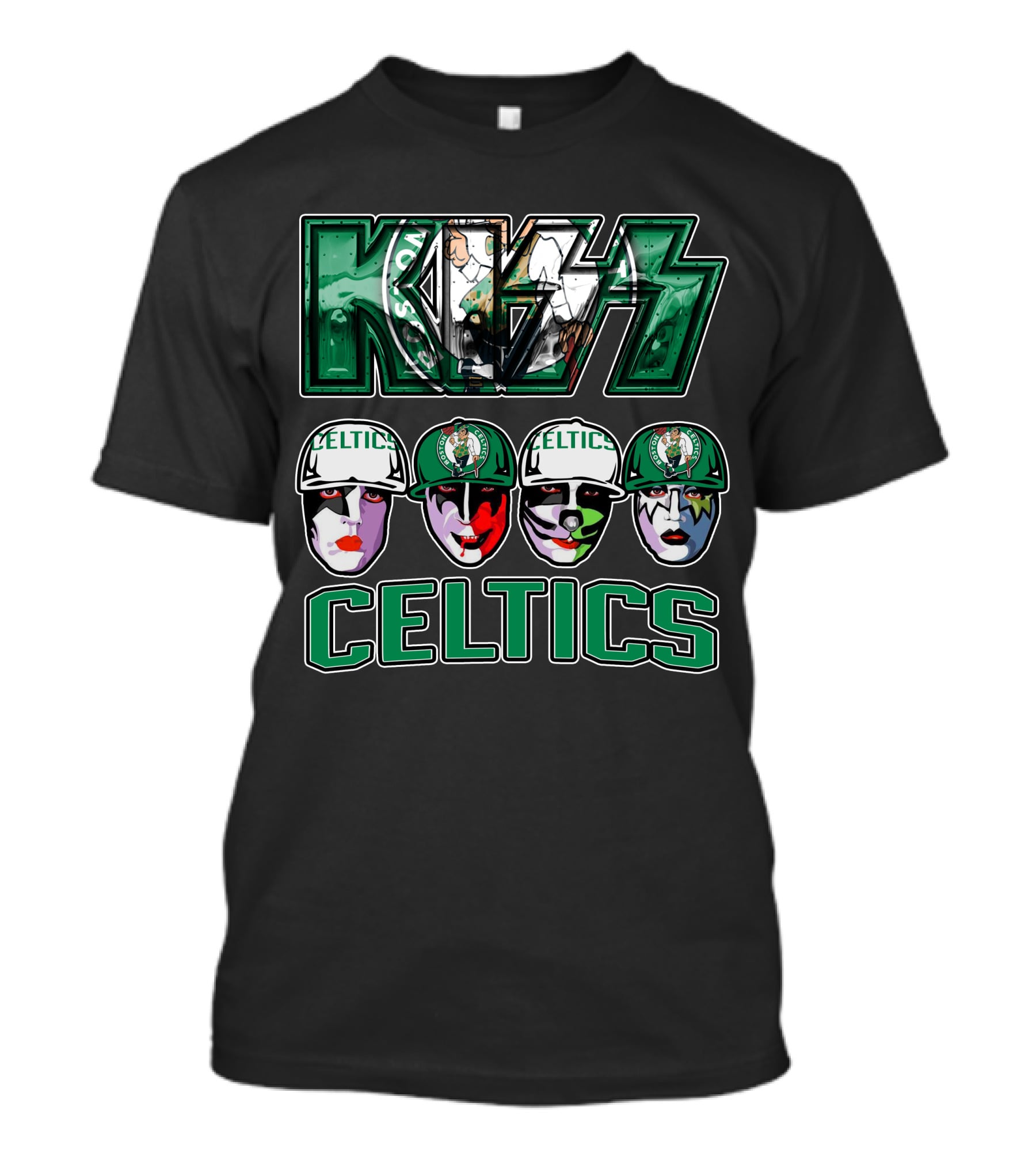 Kiss Celtics Boston Face Paint T-Shirt