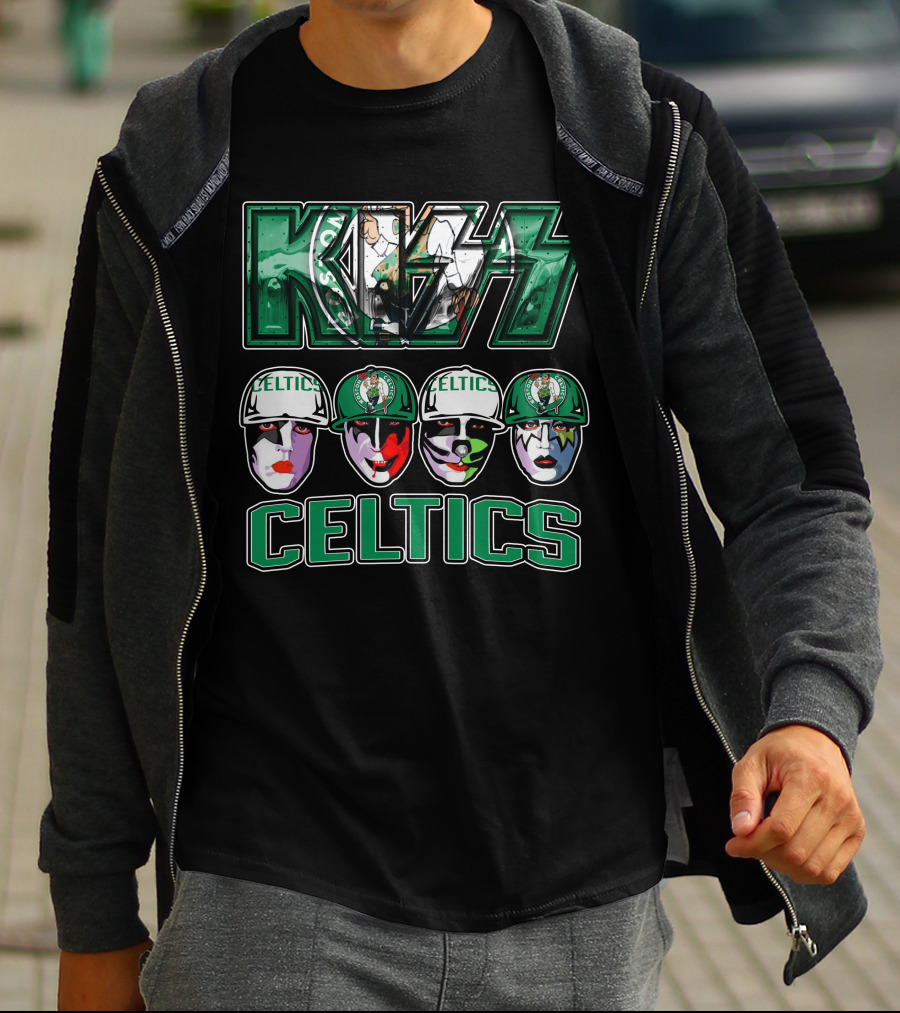 Kiss Celtics Boston Face Paint T-Shirt