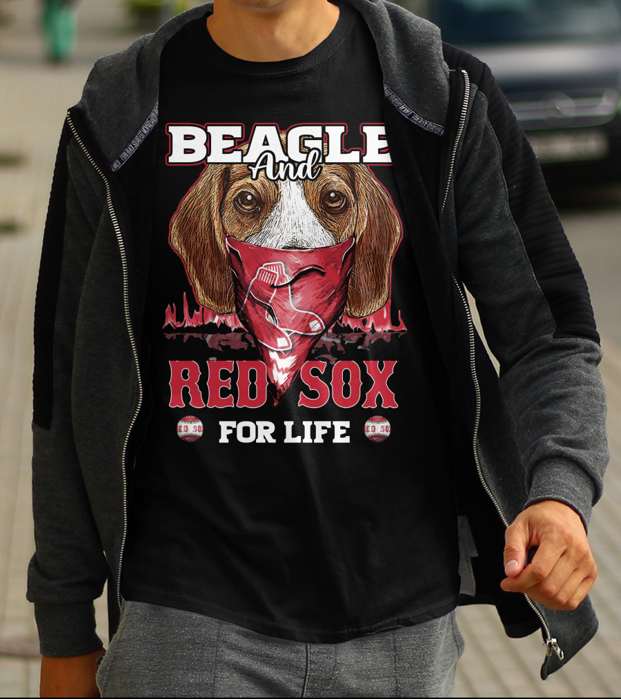 Beagle And Red Sox For Life T-Shirt