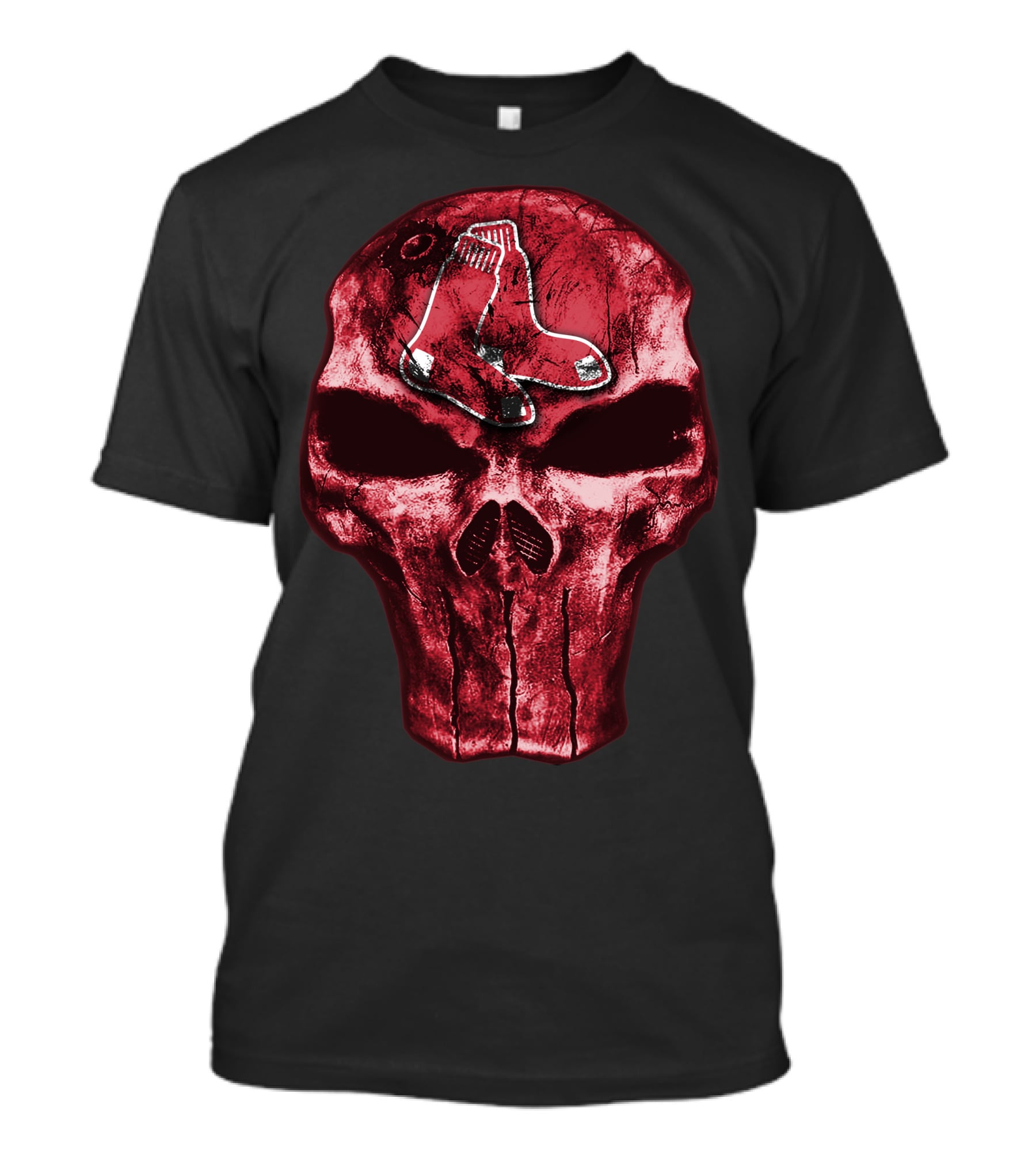 Boston Red Sox Skull With Team T-Shirt