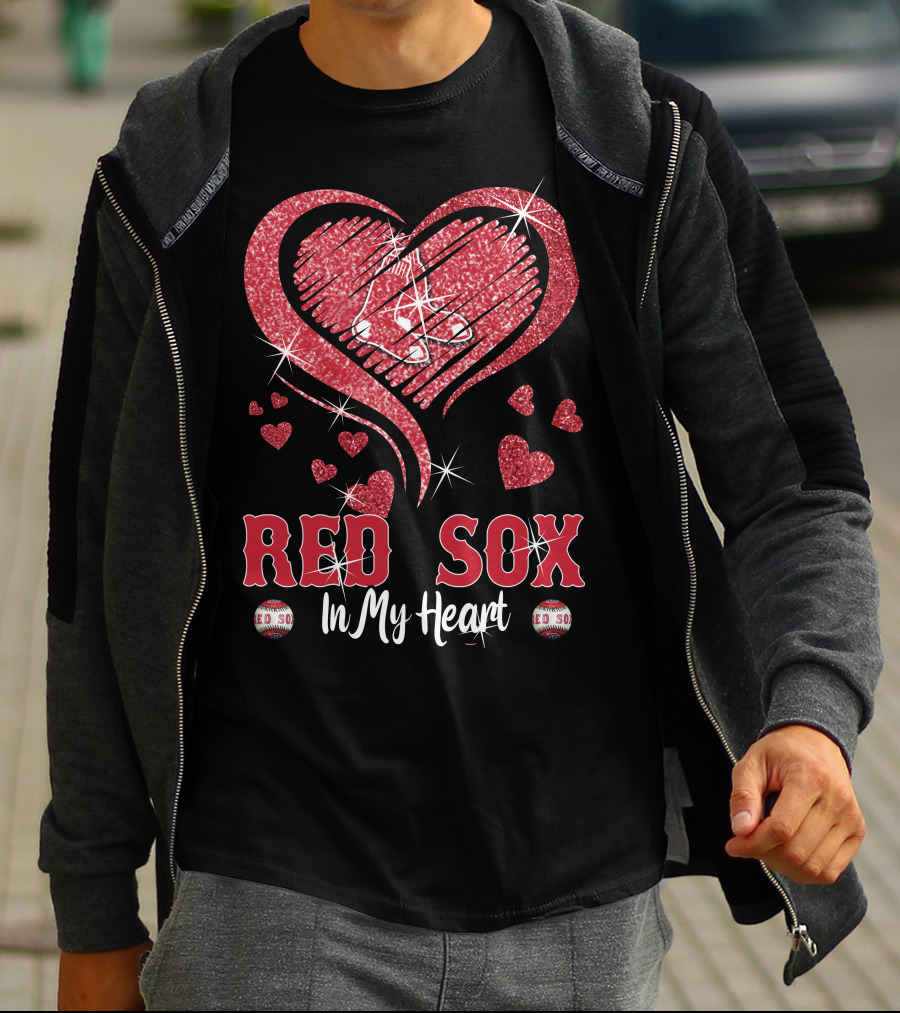 Red Sox In My Heart Boston T-Shirt