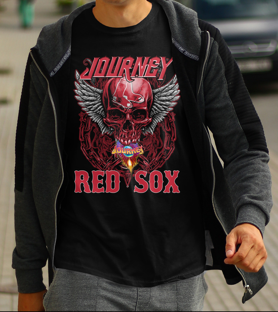 Journey Skull Wings Boston Red Sox T-Shirt