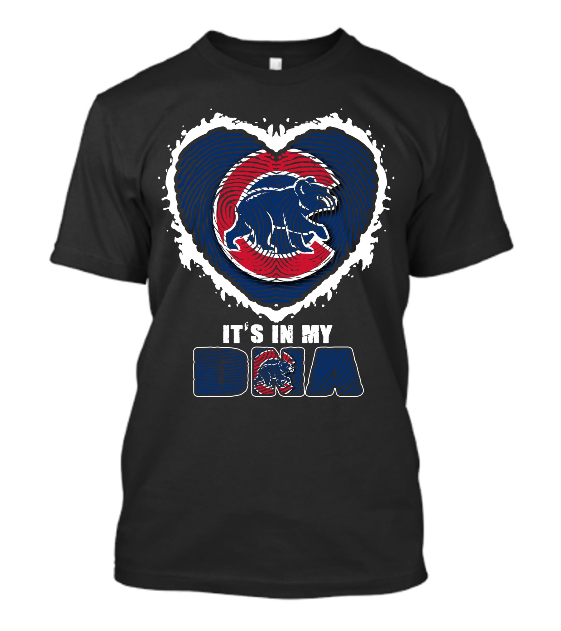 It's In My DNA Chicago Cubs Bear Heart T-Shirt