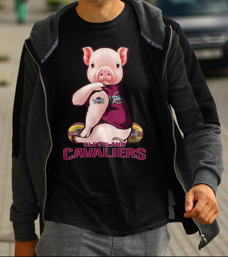 Cleveland Cavaliers Pig Mascot T-Shirt