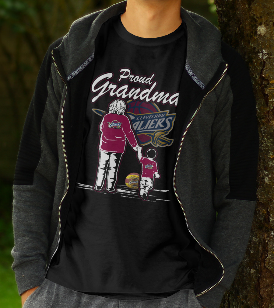 Proud Grandma Cleveland Cavaliers Family Loyalty T-Shirt