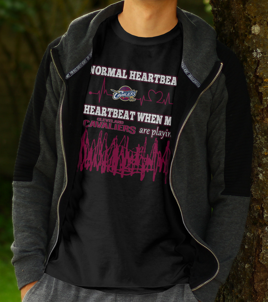 Normal Heartbeat Cavaliers Heartbeat When My Cleveland Cavaliers Are Playing T-Shirt