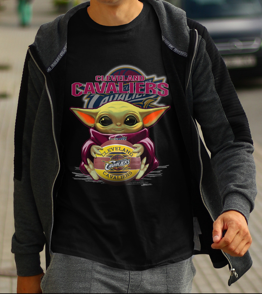 Cleveland Cavaliers Yoda With Basketball T-Shirt