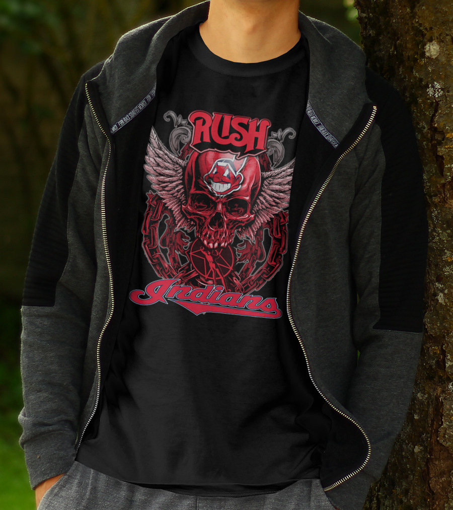 Rush Indians Skull Wings T-Shirt