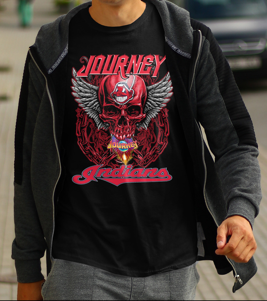 Journey Indians Skull Winged T-Shirt