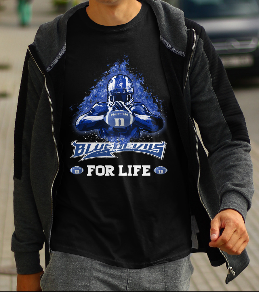 Blue Devils Football Duke For Life T-Shirt