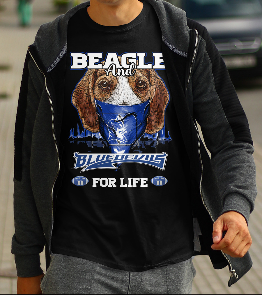 Beagle And Blue Devils For Life T-Shirt