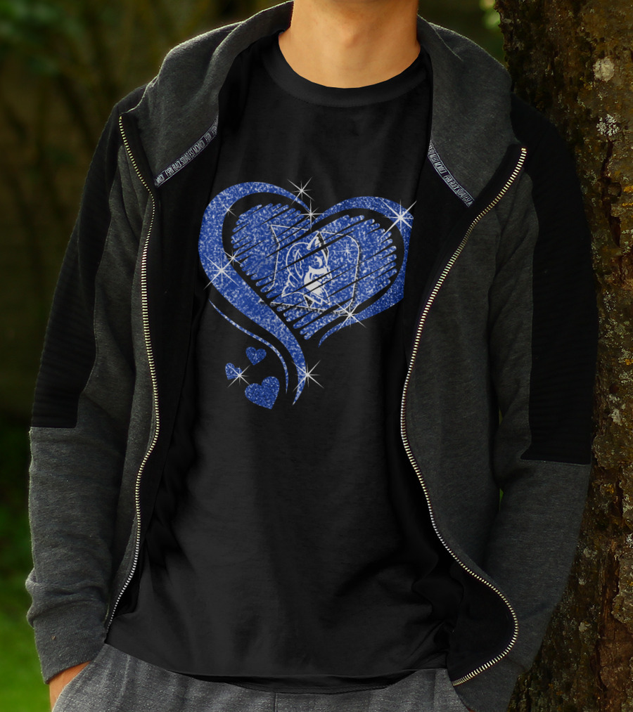 Heart Sparkle Duke Blue Devils T-Shirt