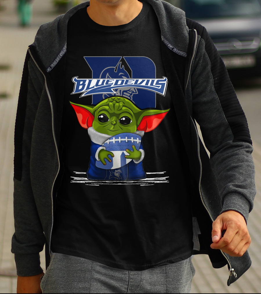 Yoda Blue Devils Duke Football Fan T-Shirt