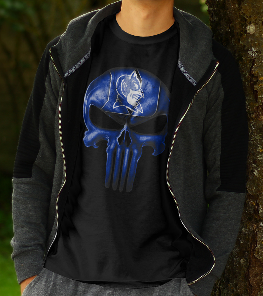 Skull Punisher Duke Blue Devils T-Shirt